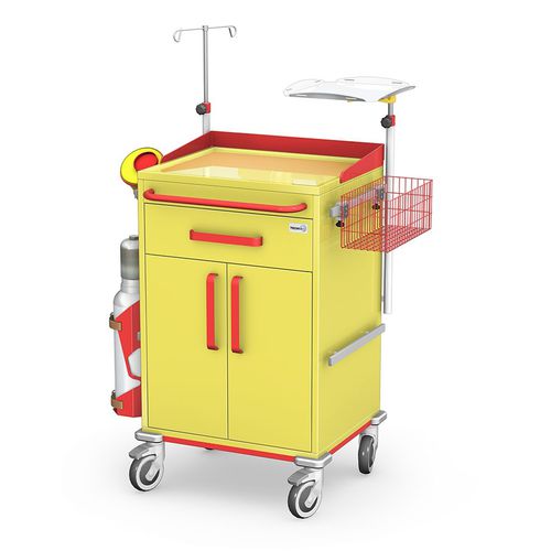 Wagen für Kliniken - REN/ST series - TECHMED - Notfall / für Intensivpflege / für Defibrillator