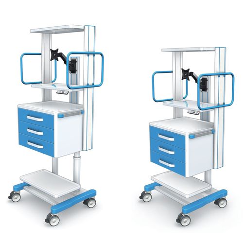 Medizinischer Wagen - APAR-2 - TECHMED - Geräte / für Transport / Aluminium
