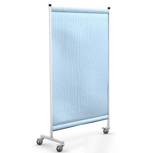 Medizinischer Bettschirm auf Rollen - PJ-01 - TECHMED - 1 Flügel / Edelstahl