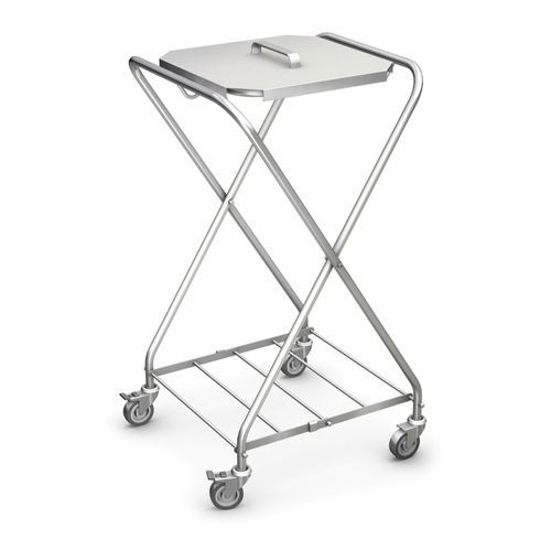 Sackhalterwagen für dreckige Wäsche - WZS-01 - TECHMED - für saubere Wäsche / medizinisch / mit Deckel