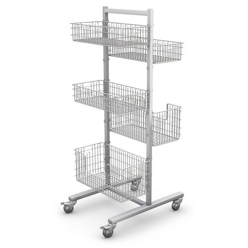 Lagerregal auf Rollen - RKS-6 system - TECHMED - Edelstahl