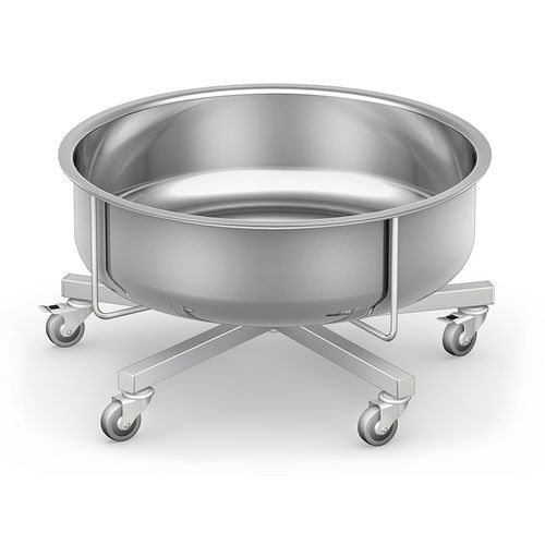 Schalenhalter zur Montage auf Rollwagen - SMO-03 - TECHMED - Edelstahl