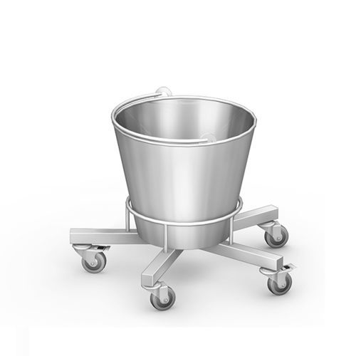 Schalenhalter zur Montage auf Rollwagen - SMO-04 series - TECHMED - Edelstahl