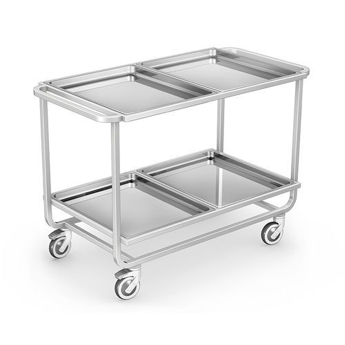 Transportwagen - WPP-02/G - TECHMED - Tablettverteilung / Edelstahl / 2 Ebenen