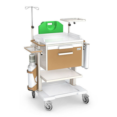Notfallwagen - OPTIMUM OR series  - TECHMED - für OP-Saal / Pflege / Edelstahl