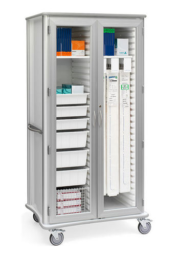 Wagen für Instrumente - Roam 1.0 Catheter&amp;Supply - Solaire Medical - für Katheter / Lager / mit Platte