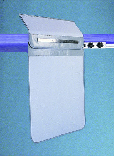 Röntgenstrahlen-Strahlenschutzschild - 56403 - Wolf X-Ray Corporation - an Untersuchungsliege montiert / 0.50 mm