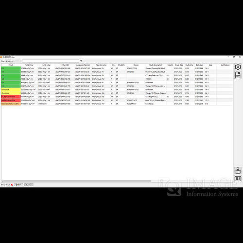 Software für medizinische Bildgebung - iQ-DOSE - IMAGE Information Systems - Strahlendosimetrie / Bewertung / für Tablet-PC
