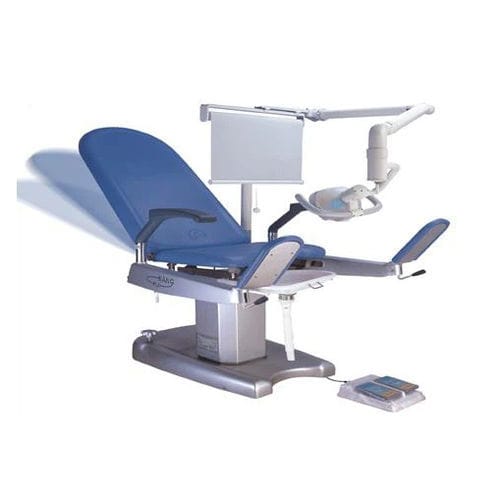 Gynäkologie-Untersuchungsstuhl - DH-S101 01 - KANGHUI MEDICAL TECHNOLOGY - elektrisch / höhenverstellbar / zweiteilig