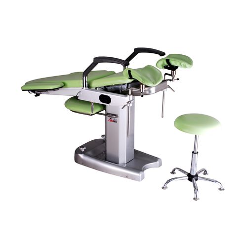 Gynäkologie-Untersuchungsstuhl - DH-S102B 02 - KANGHUI MEDICAL TECHNOLOGY - elektrisch / mit Fußstütze / dreiteilig