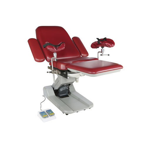 Gynäkologie-Untersuchungsstuhl - DH-S102C 01 - KANGHUI MEDICAL TECHNOLOGY - elektrohydraulisch / höhenverstellbar / dreiteilig