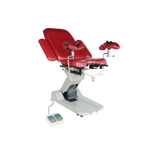 Gynäkologie-Untersuchungsstuhl - DH-S102C - KANGHUI MEDICAL TECHNOLOGY - elektrohydraulisch / höhenverstellbar / dreiteilig