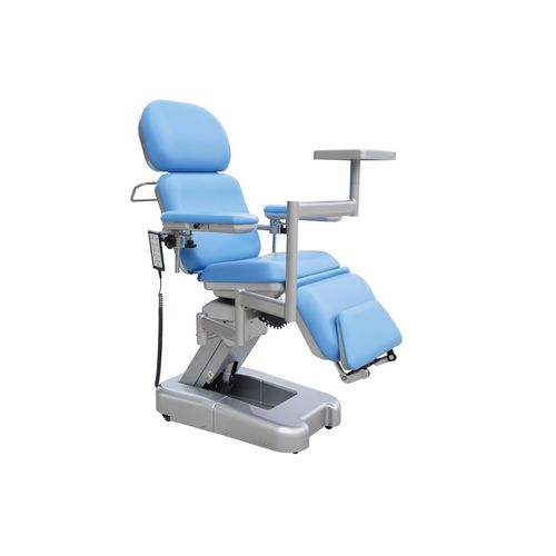Dreiteiliger Blutentnahmesessel - DH-XD107 - KANGHUI MEDICAL TECHNOLOGY - mit Fußstütze