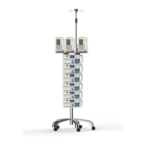 Infusionsständer auf Rollen - BZ-1010 - Guangzhou Beaconn Medical Science Technology Co.,Ltd - 4 Haken / Infusionspumpenhalter / für Spritzenpumpen