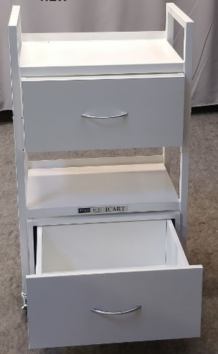 Medizinischer Wagen - 2050 series - Fysiotech - für Instrumente / mit Schublade / mit Regal