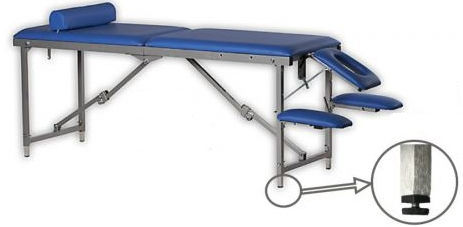 Mechanischer Massageliege - COMPACT - Fysiotech - tragbar / mit Armstütze / mit höhenverstellbarer Rückenlehne