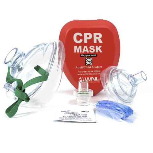 Wiederbelebungsmaske für CPR - FAK5000GI - WNL Products - Ausbildung / transparent / mit Ventil