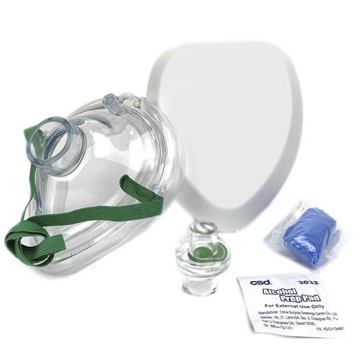 Wiederbelebungsmaske für CPR - FAK5000BLANK - WNL Products - Ausbildung / ohne Latex / transparent