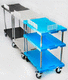 Laborwagen / Mehrzweck / Service / mit 3 Regalbrettern