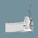 elektrische Pflegebadewanne / mit- Wannensitz