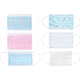 OP-Maske / für Kinder / blau / weiß / rosa