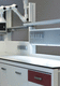 bodenstehende Labor-Arbeitsstation / mit Belüftung / mit Waschbecken / Laminar-Flow