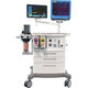Rollenstativ-Anästhesiearbeitsplatz / Atmungsmonitoring / mit Ventilator / mit elektronischem Gasmischer
