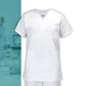 Medizinischer Kasack / unisex / aus Polyester / aus Baumwolle / weiß