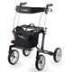 Rollator mit 4 Rädern / Aluminiumrahmen / mit Sitz / mit Korb