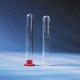 Labor-Reagenzglas / Polystyrol / mit Schraubverschluss