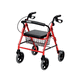 Rollator mit 4 Rädern / Aluminiumrahmen / mit Sitz / mit Korb