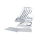 Helferinnenelement für Dentaleinheit / an Behandlungsstuhl montiert / 4 Instrumente