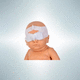 Phototherapie-Maske / für den Augenbereich / für Neugeborene / für Säuglinge / verstellbar
