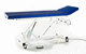 pneumatische Untersuchungsliege / höhenverstellbar / zweiteilig