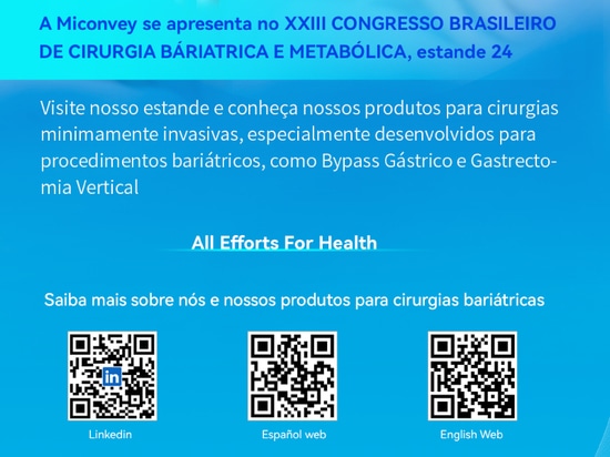 Miconvey wird am XXIII. BRASILIANISCHEN KONGRESS FÜR Bariatrische und Stoffwechselchirurgie teilnehmen, Stand: 24