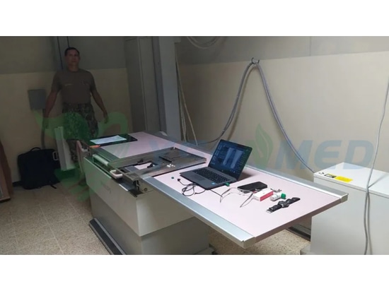 Vertriebspartner in Ecuador ist mit dem DR-Detektor und dem Service von YSENMED zufrieden.