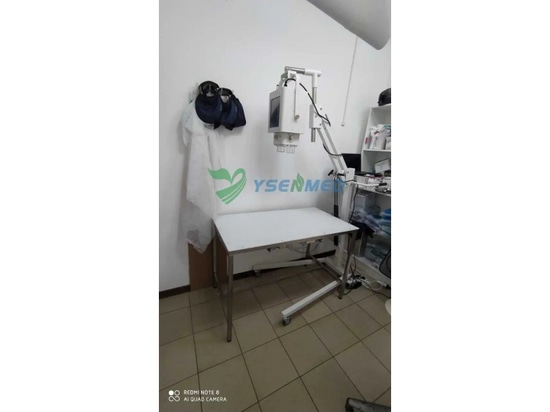 Das tragbare Veterinär-DR-Gerät YSENMED YSX056-PE VET bewährt sich in einer Tierklinik in Russland.