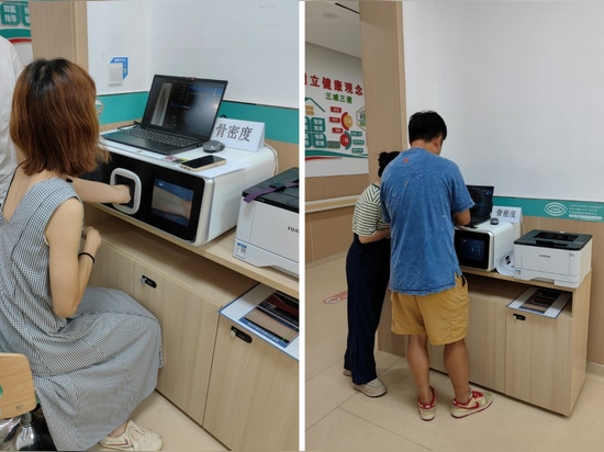 Das Dual-Energie-Röntgen-Knochendichtemessgerät (DXA) von Mednova unterstützt das Gesundheitszentrum in Shanghai bei der Untersuchung auf Osteoporose und sorgt für die Gesundheit von Menschen mittl...