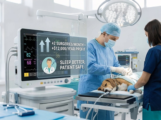 Wie kann ein tierärztlicher Patientenmonitor die Einnahmen Ihrer Klinik um 25.000 Dollar steigern?