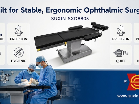 Der elektrische Augenoperations-Tisch SUXIN SXD8803 wurde entwickelt, um sowohl Präzision als auch Ergonomie in mikrochirurgischen Umgebungen zu gewährleisten.