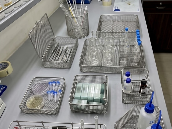 Hochwertige Edelstahlkörbe für einfache Sterilisation, Reinigung und den Einsatz im Labor