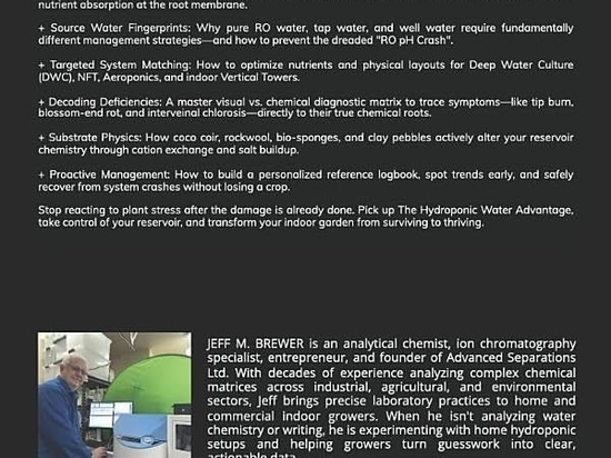 Wenn Wasserchemie auf Hydroponik trifft