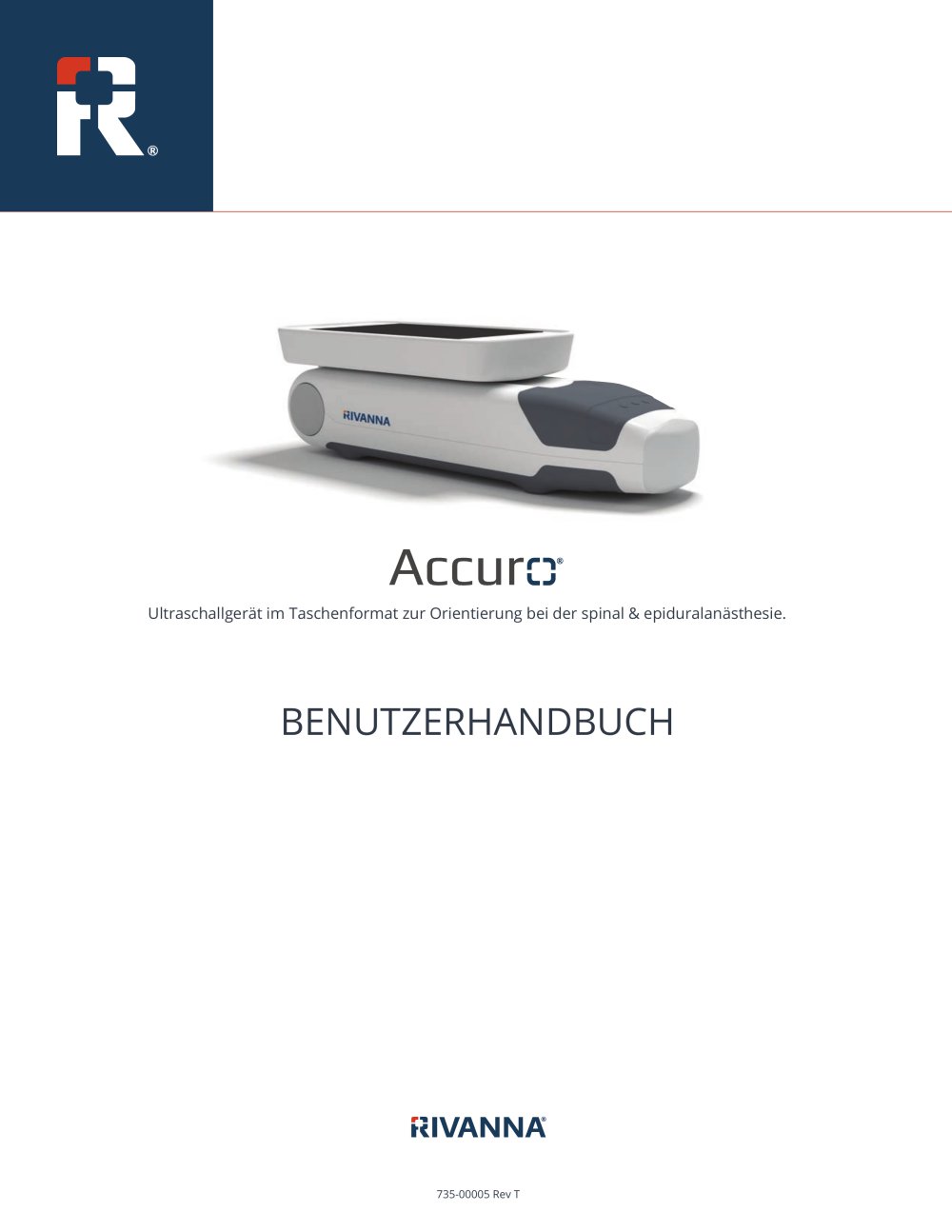 BENUTZERHANDBUCH - Rivanna Medical
