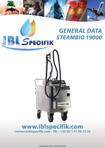 INDUSTRIAL STEAM CLEANER - STEAMBIO 19000