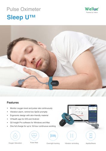 Fingertip pulse oximeter SleepU