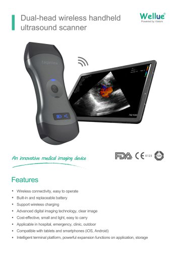 Hand-held ultrasound system Dual-Head