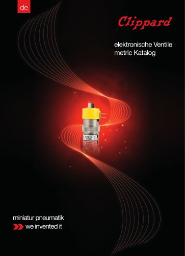 elektronische Ventile metric Katalog