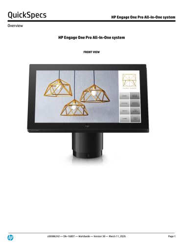 HP Engage One Pro All-In-One system