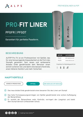 PRO&bull;FIT LINER