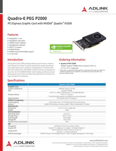 Quadro-E PEG P2000